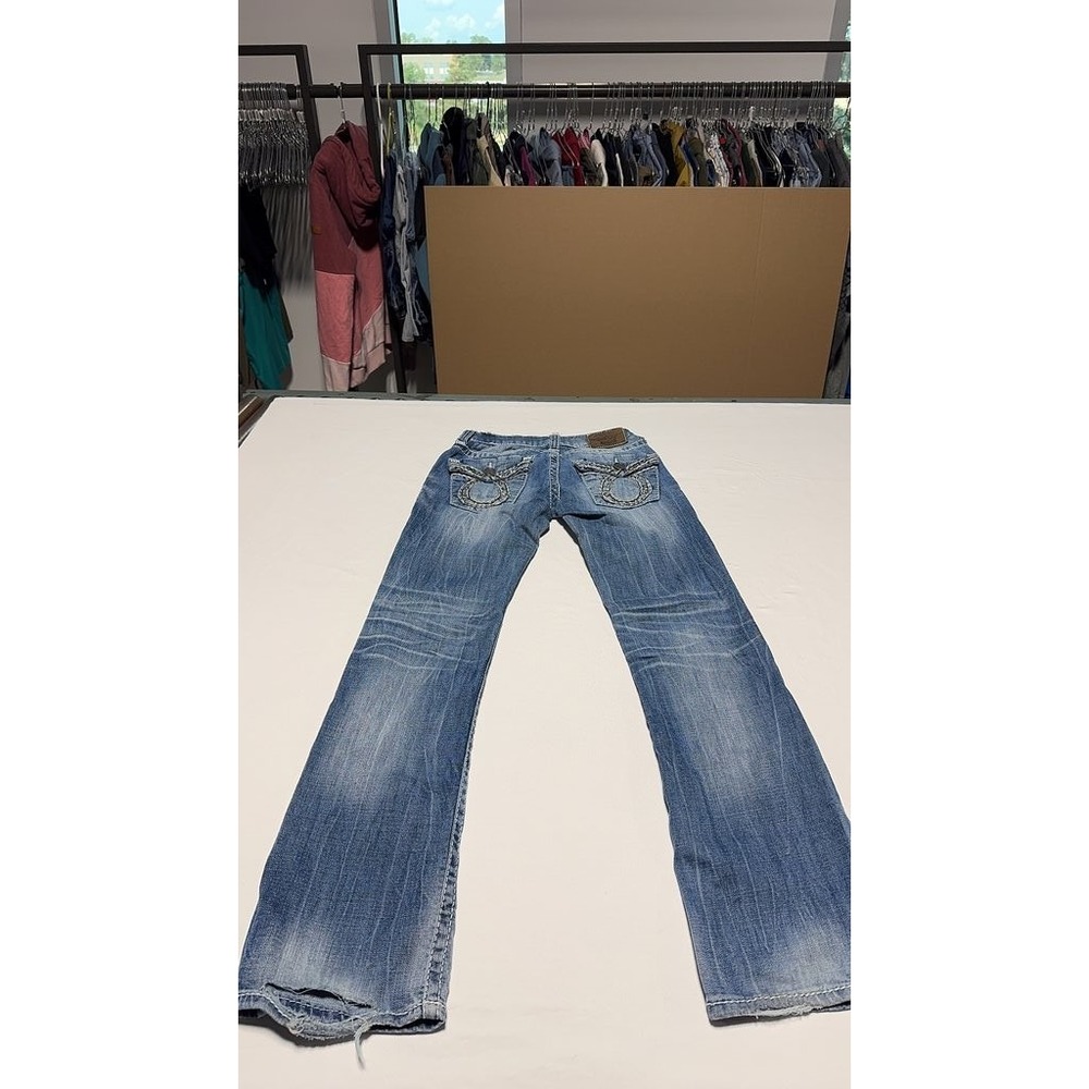 Big Star Legendary Blue Jeans Medium Wash Relaxed Flare Mens S 28 Inseam